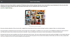 Desktop Screenshot of greenhorsegallery.com