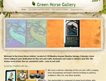 Tablet Screenshot of greenhorsegallery.com